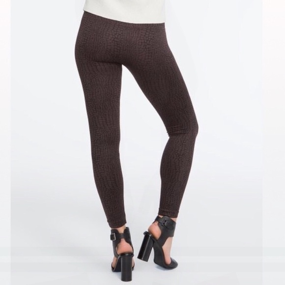 Spanx Look at me now medium brown croc leggings - Picture 3 of 10